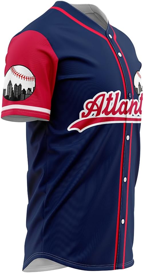 Men's 99 Baseball Jerseys 90s Hip Hop Button Down Baseball Shirts for Party Stitched