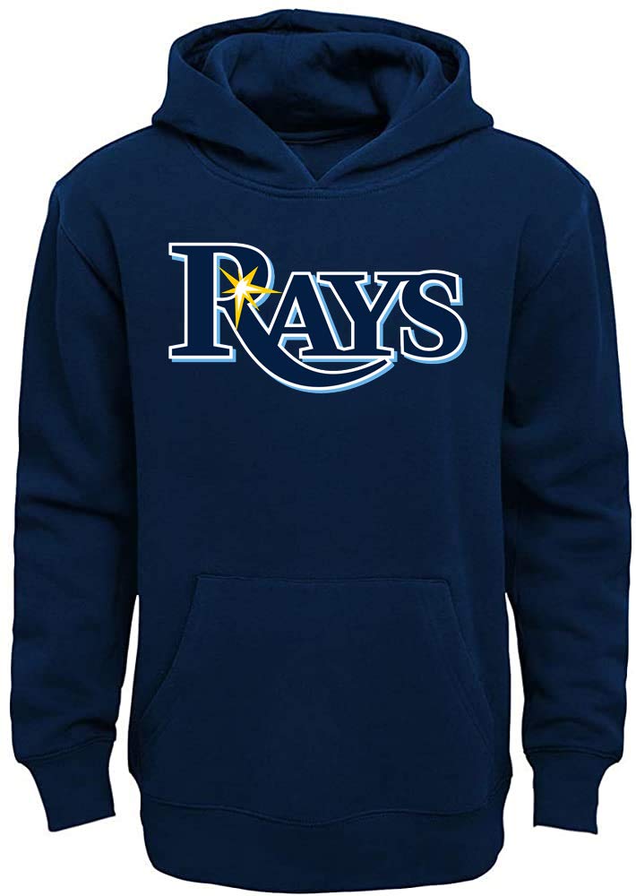Outerstuff MLB Youth 8-20 Team Color Fleece Wordmark Logo Pullover Sweatshirt Hoodie