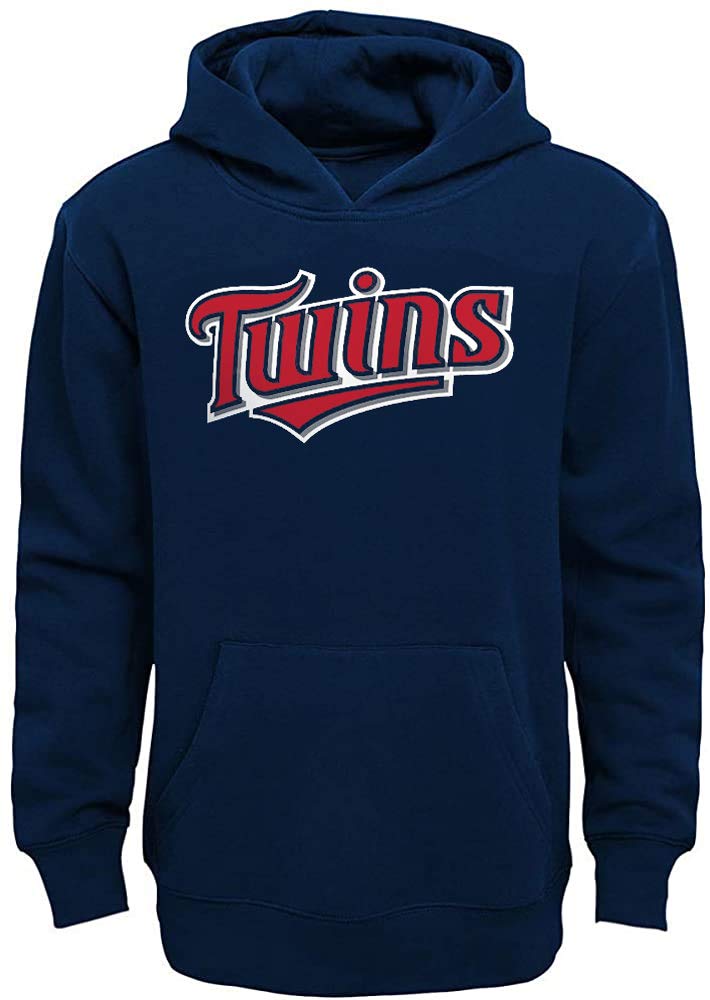 Outerstuff MLB Youth 8-20 Team Color Fleece Wordmark Logo Pullover Sweatshirt Hoodie