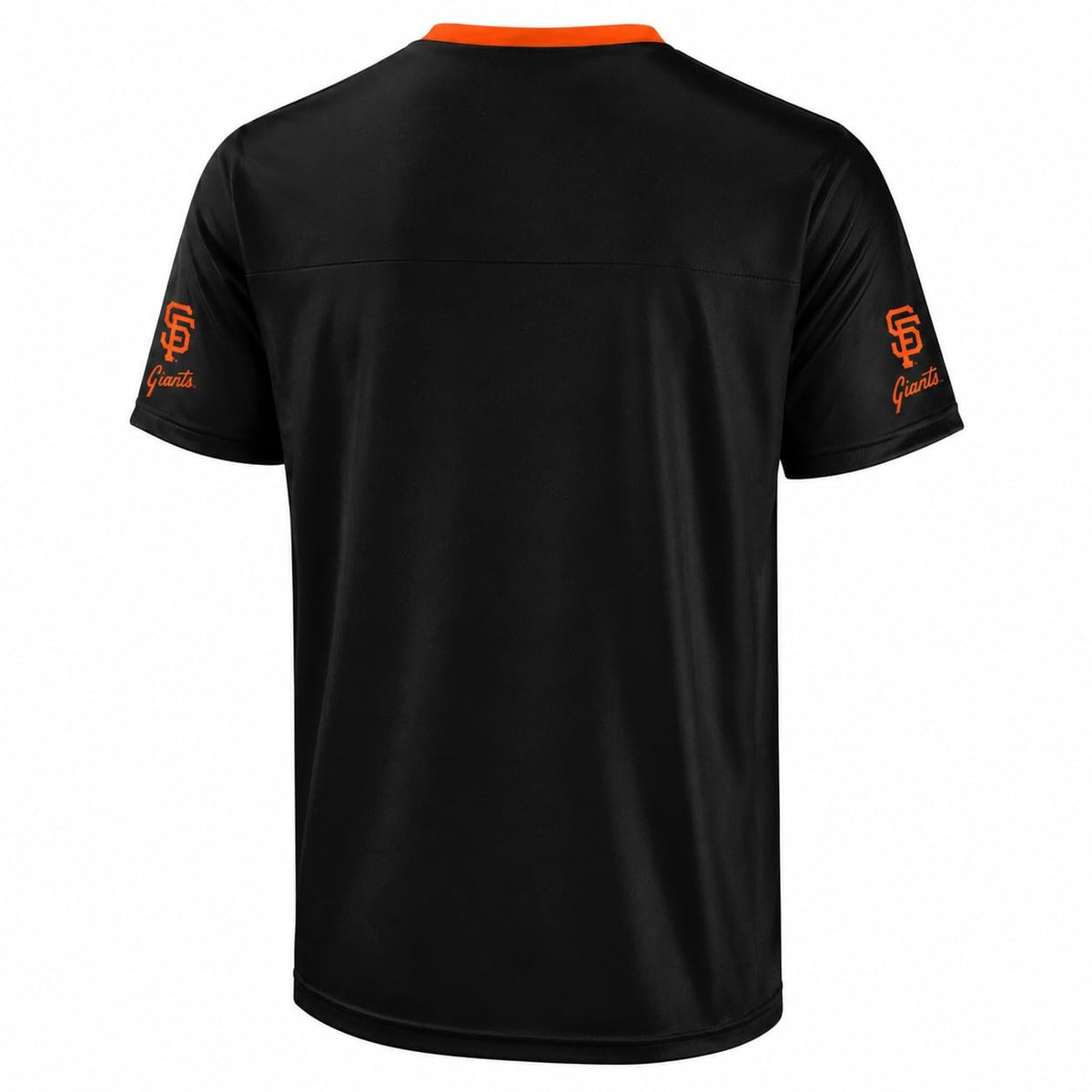 FOCO MLB Men's Officially Licensed Primary Logo Wordmark Ballpark Team Color Baseball Performance V-Neck Top