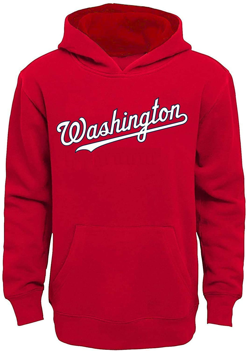 Outerstuff MLB Youth 8-20 Team Color Fleece Wordmark Logo Pullover Sweatshirt Hoodie