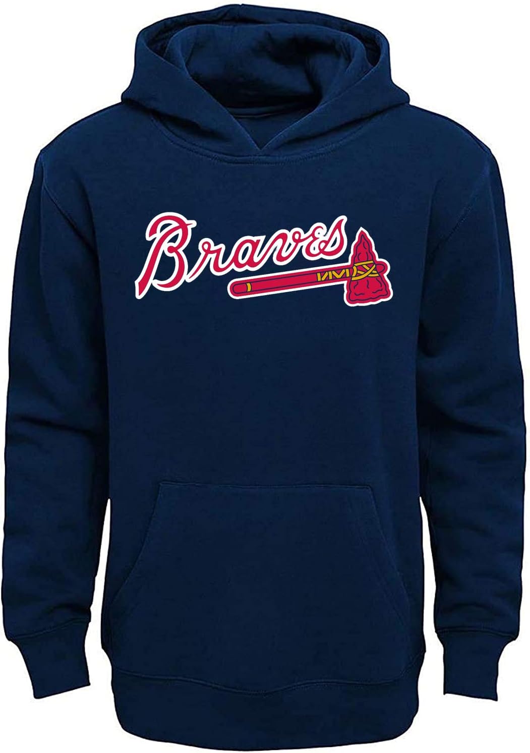 Outerstuff MLB Youth 8-20 Team Color Fleece Wordmark Logo Pullover Sweatshirt Hoodie