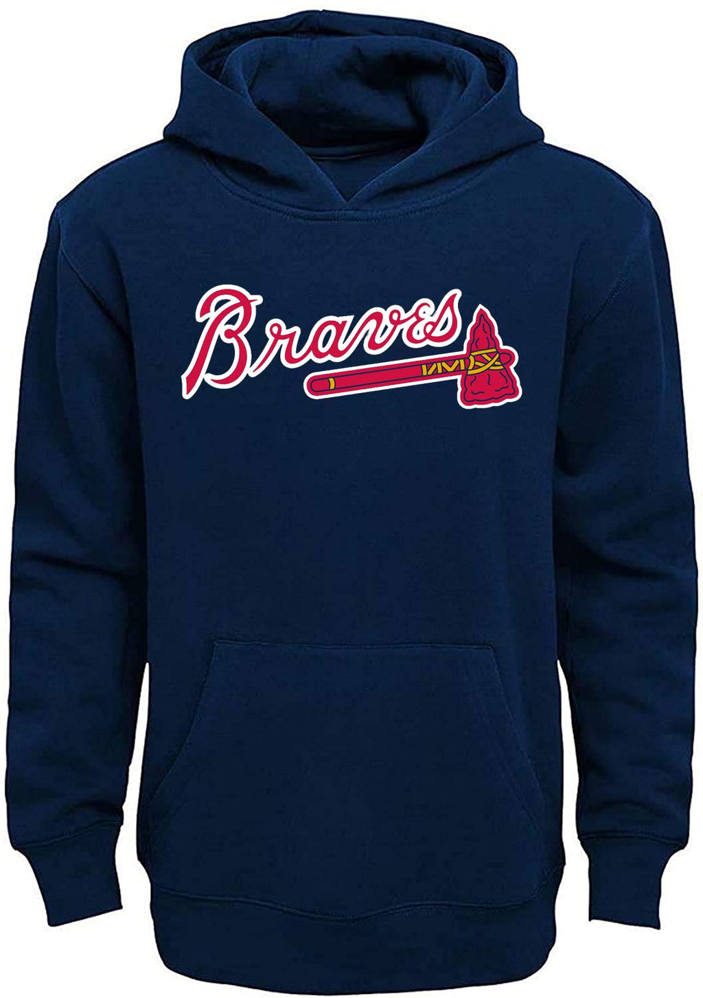 Outerstuff MLB Youth 8-20 Team Color Fleece Wordmark Logo Pullover Sweatshirt Hoodie