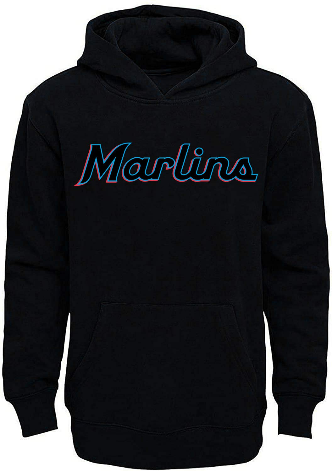 Outerstuff MLB Youth 8-20 Team Color Fleece Wordmark Logo Pullover Sweatshirt Hoodie