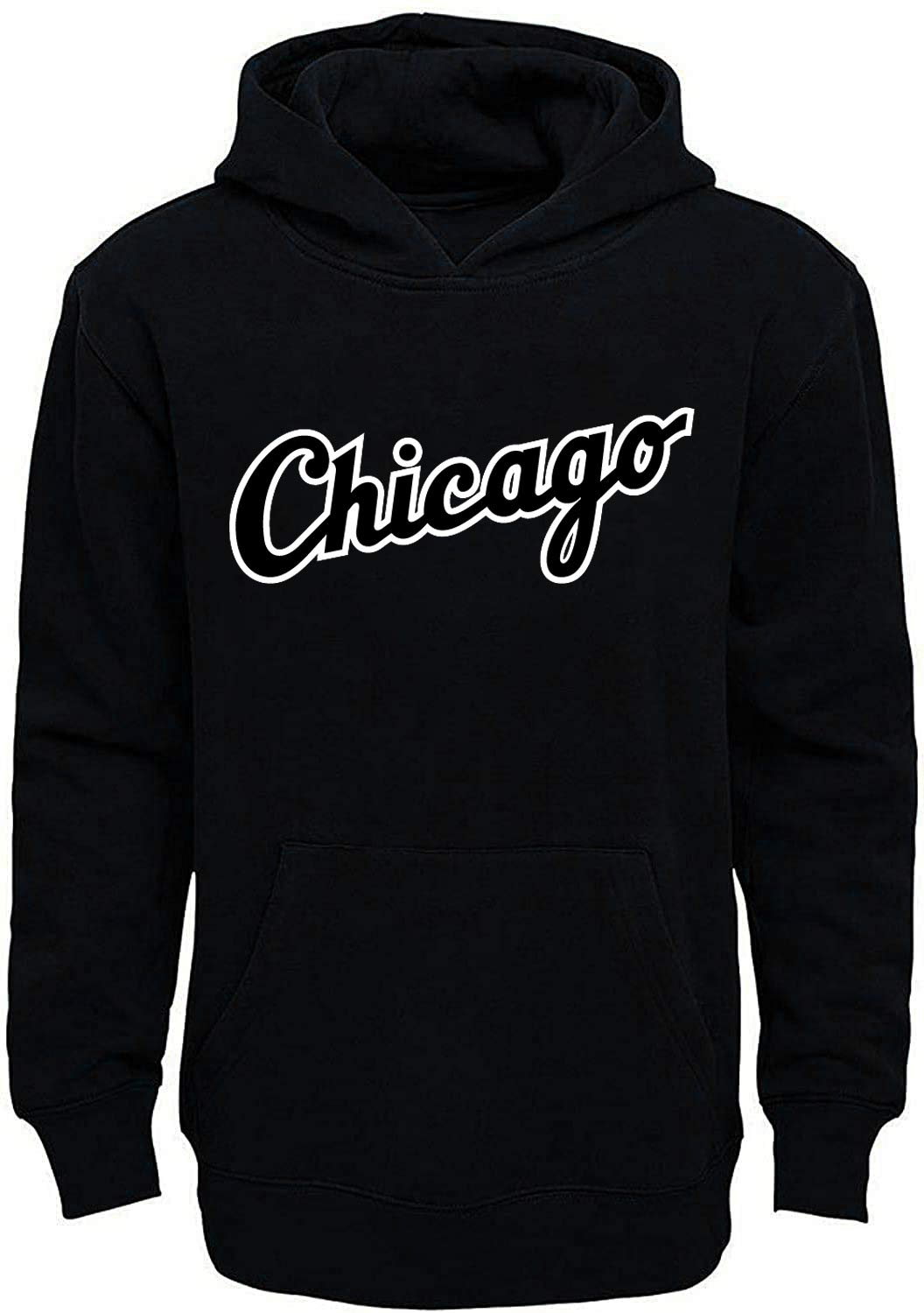 Outerstuff MLB Youth 8-20 Team Color Fleece Wordmark Logo Pullover Sweatshirt Hoodie