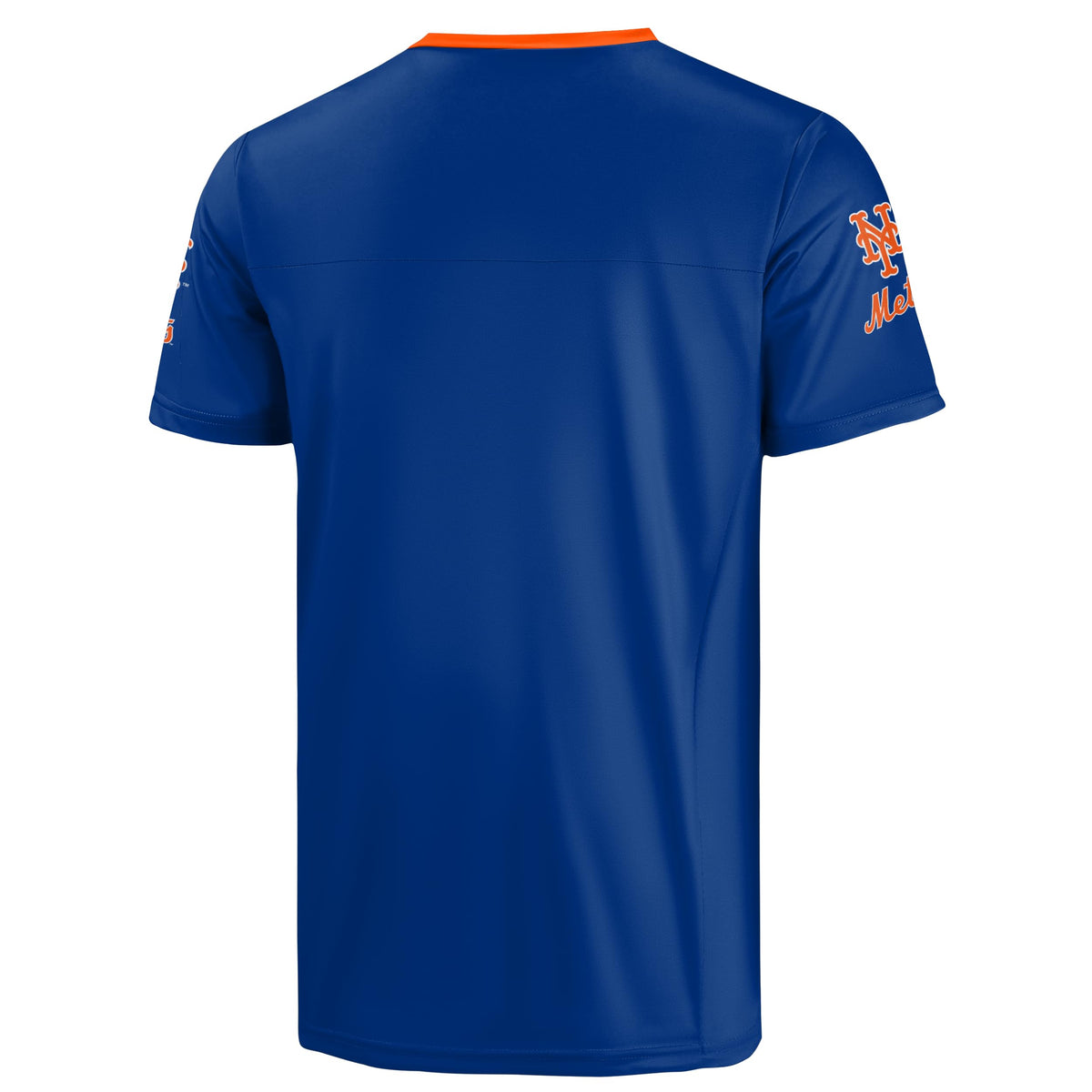 FOCO MLB Men's Officially Licensed Primary Logo Wordmark Ballpark Team Color Baseball Performance V-Neck Top