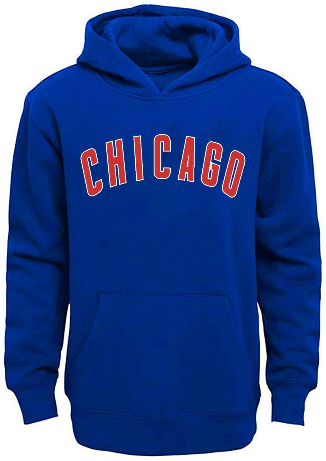 Outerstuff MLB Youth 8-20 Team Color Fleece Wordmark Logo Pullover Sweatshirt Hoodie