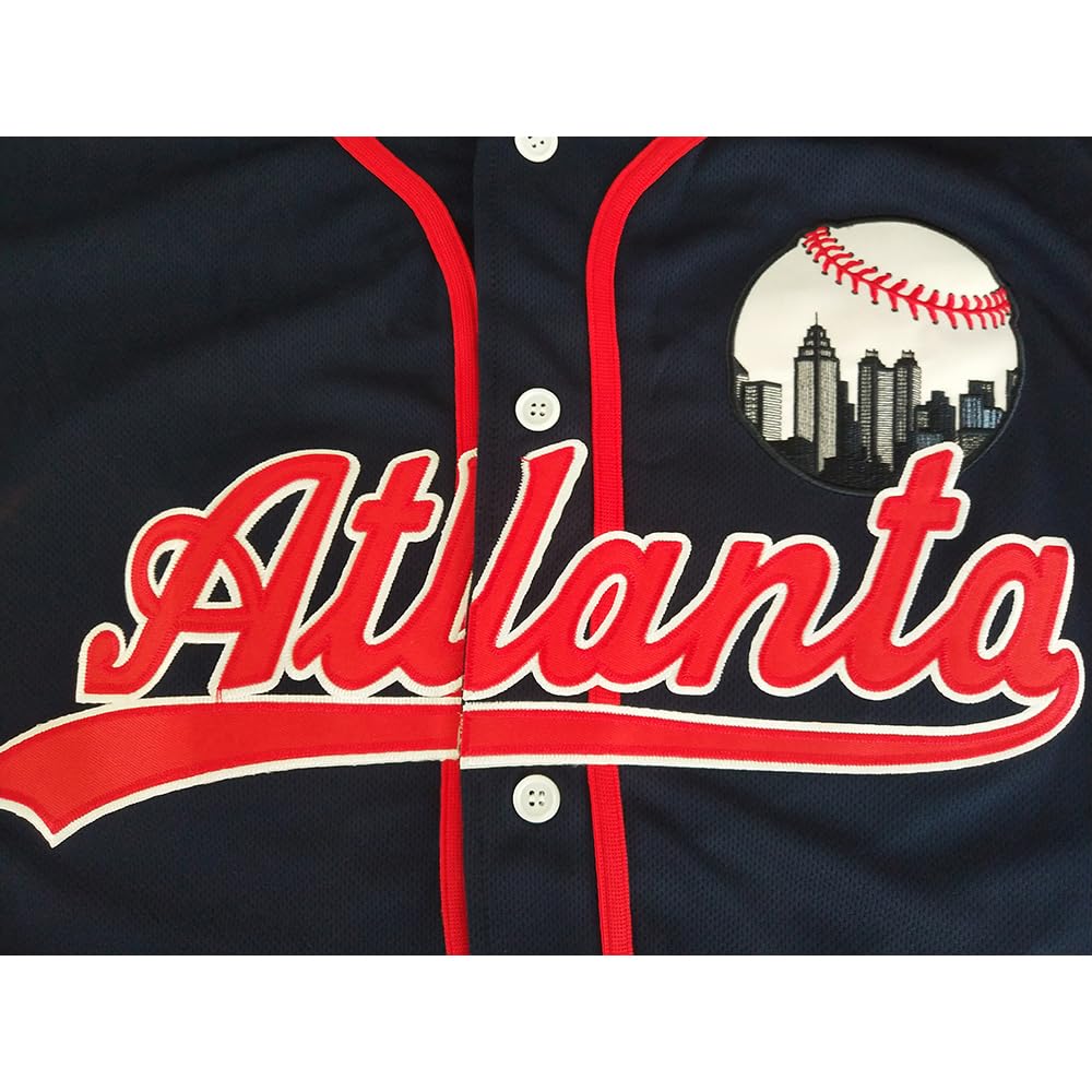 Men's 99 Baseball Jerseys 90s Hip Hop Button Down Baseball Shirts for Party Stitched