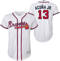 Ronald Acuna Jr. Atlanta Braves MLB Kids Youth 8-20 White Home Player Jersey