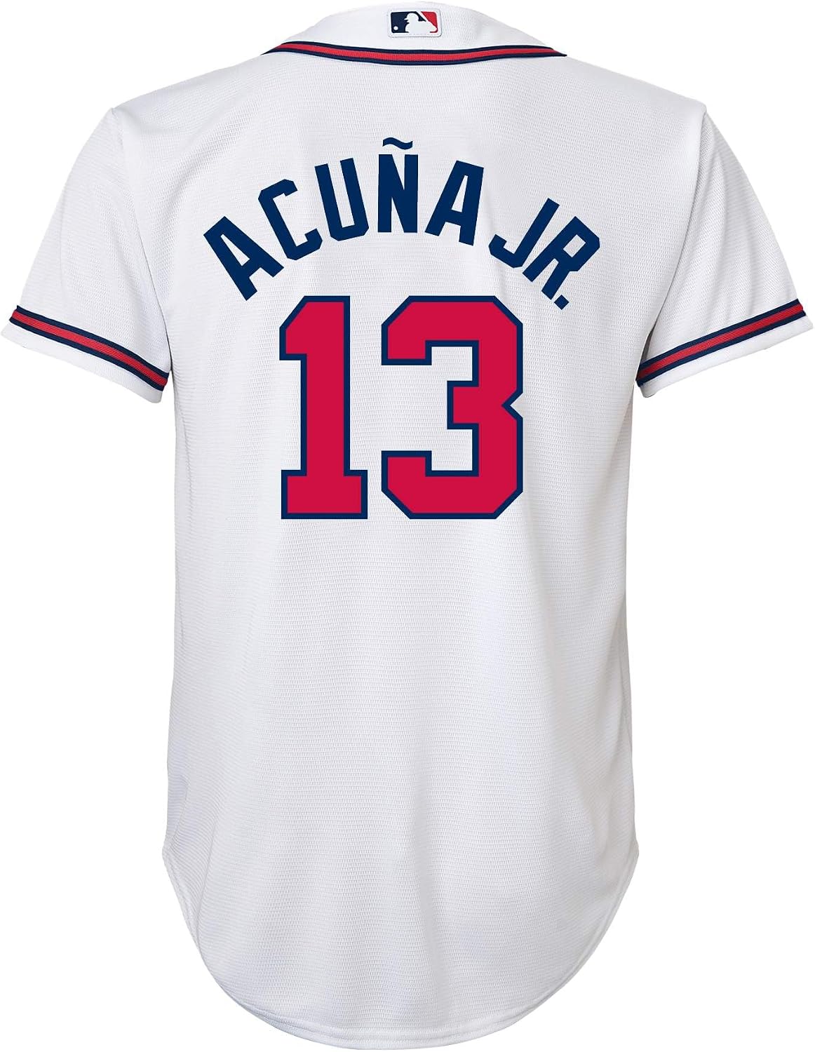 Ronald Acuna Jr. Atlanta Braves MLB Kids Youth 8-20 White Home Player Jersey