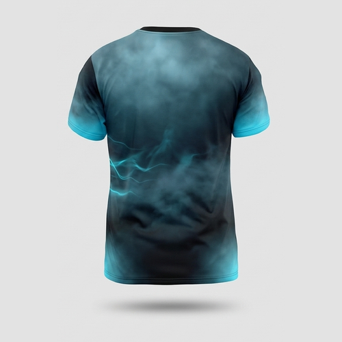 Bioluminescent Ghost Jellyfish Ocean Mist Aop Tshirt