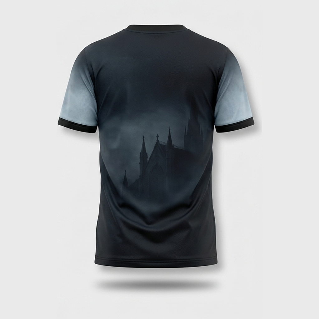 Sinister Gothic Stone Gargoyle Ledge Aop Tshirt