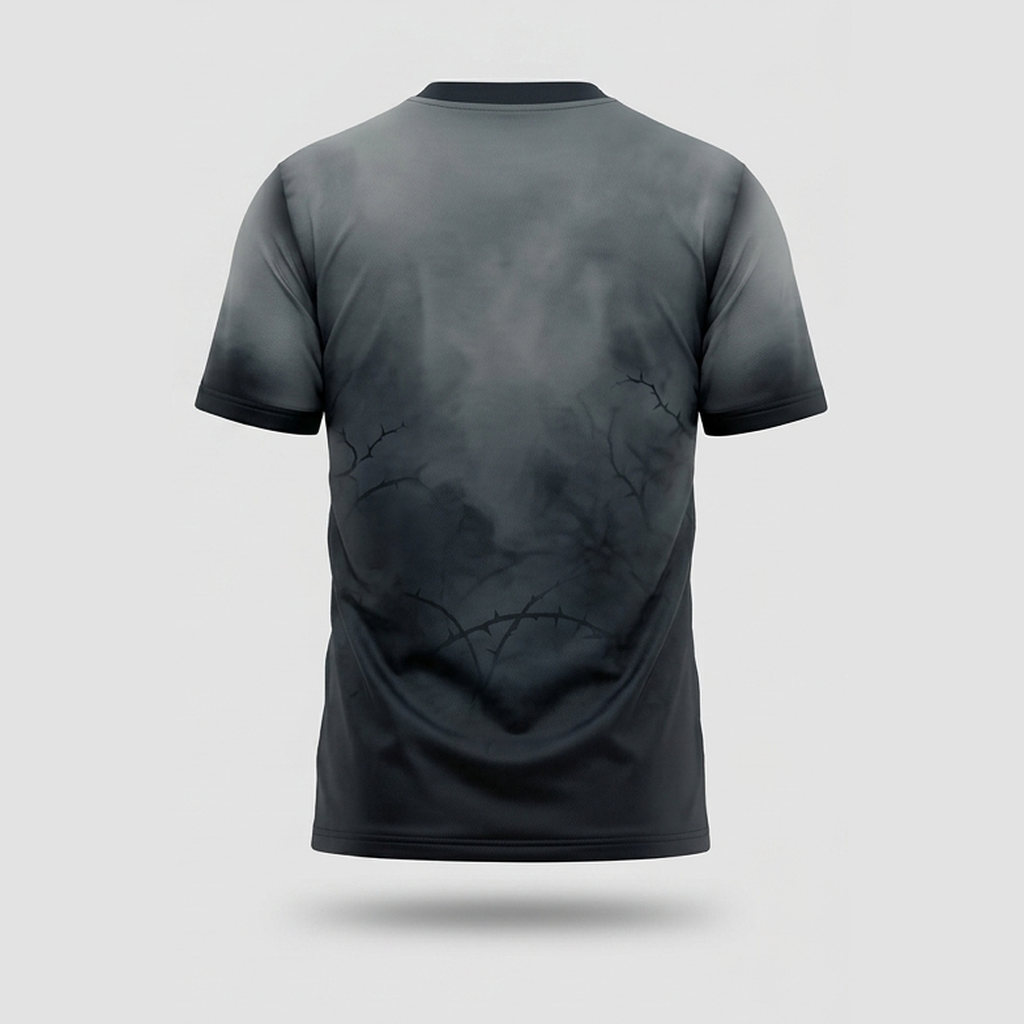 Occult Skull Dark Withered Rose Thorns Aop Tshirt