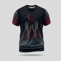 Skeletal Hands Crimson Blood Moon Aop Tshirt