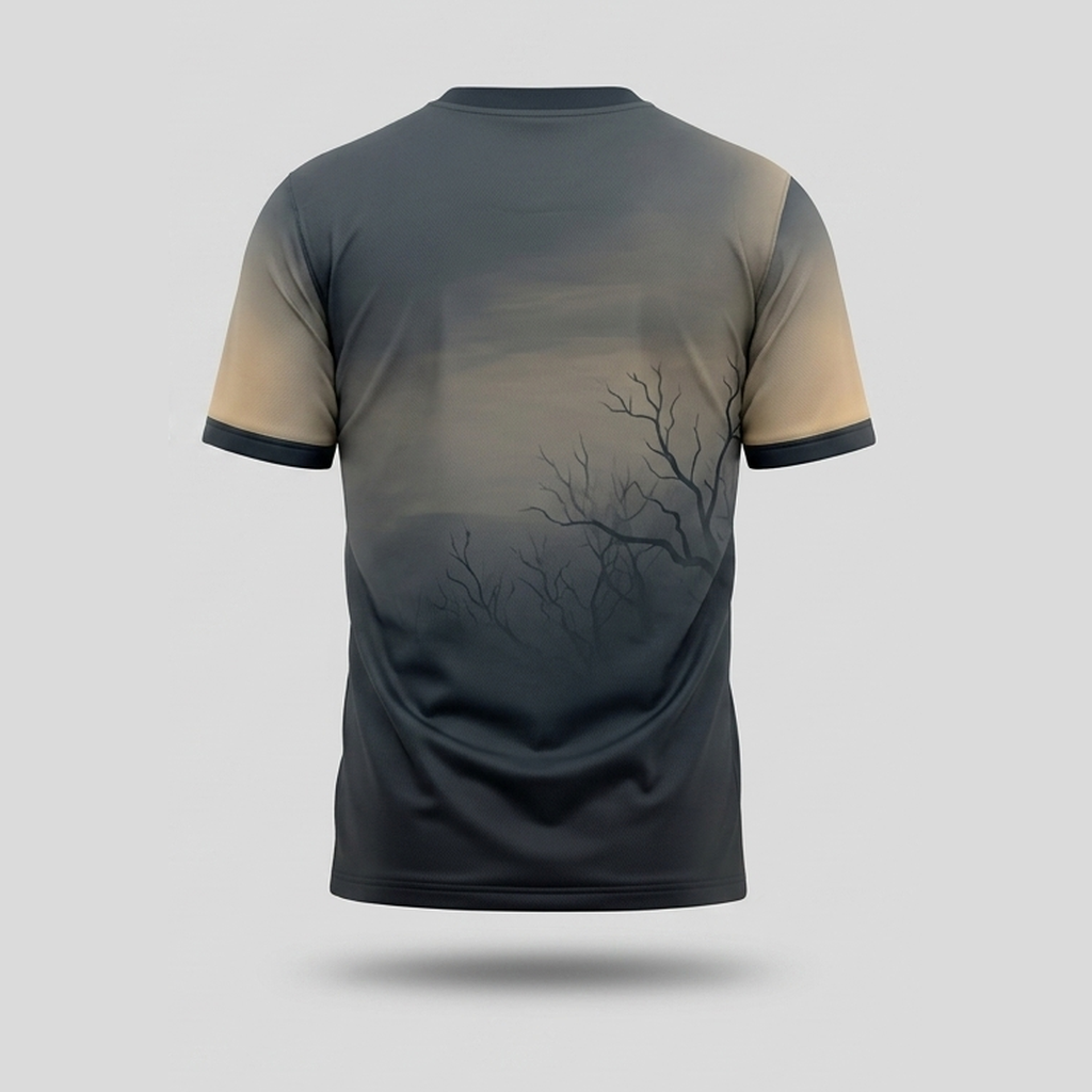 Horned Owl Amber Eyes Barren Branch Aop Tshirt