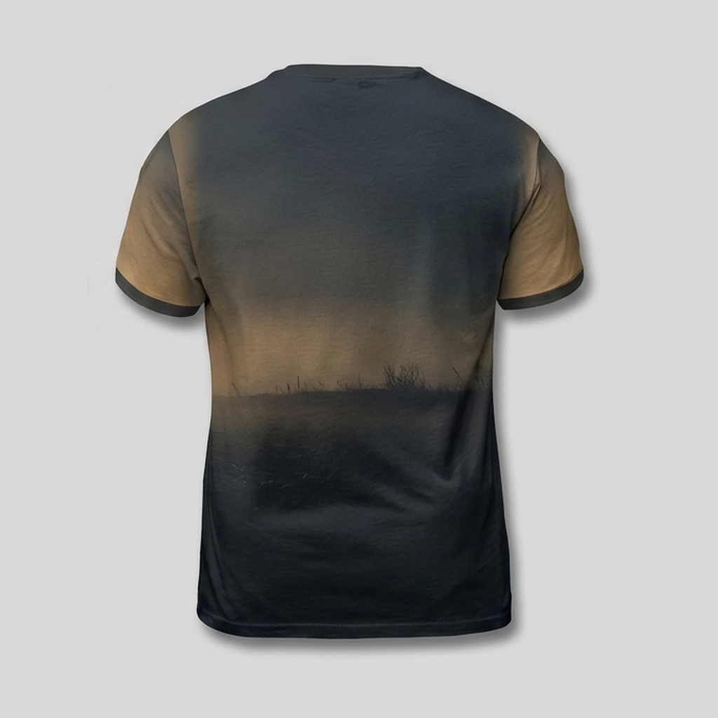 Pumpkin Scarecrow Barren Misty Field Aop Tshirt
