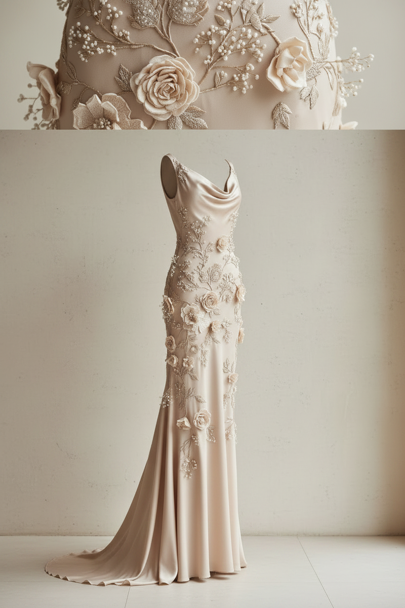 The Xelviano — Hand-Embroidered Silk Signature Piece
